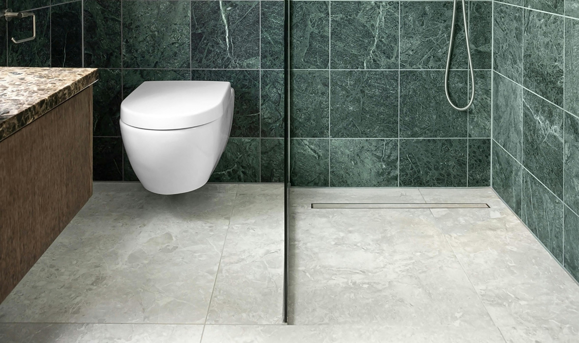 JACKOBOARD® Aqua Reno Line: Verfliesbares Duschelement mit integrierter Ablauftechnik