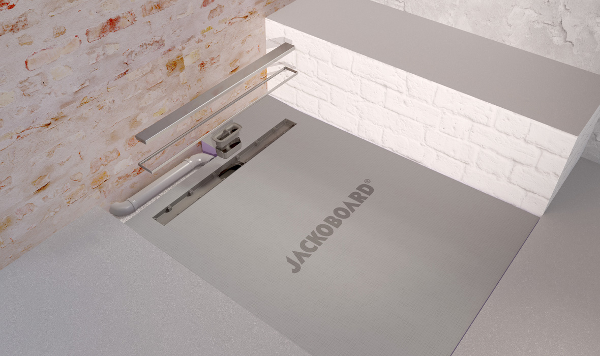 JACKOBOARD® Aqua Reno Line: Verfliesbares Duschelement mit integrierter Ablauftechnik