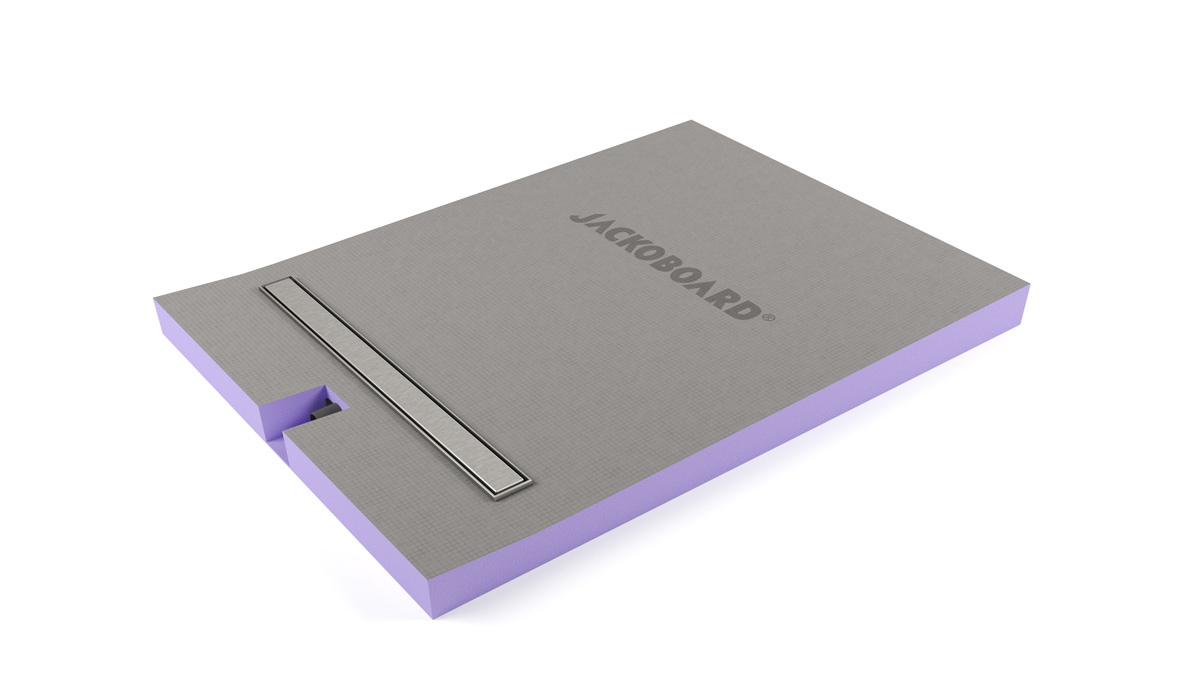JACKOBOARD® Aqua Reno Line: Verfliesbares Duschelement mit integrierter Ablauftechnik
